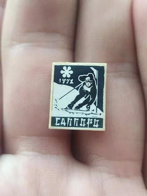 Vintage sowjetische Abzeichen Pin Sport Winterolympiade Sapporo 1972 UdSSR