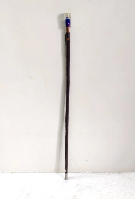 Ancien Fouet D'équitation En Cuir - Crop 28 Cm - Marron - Utilisé