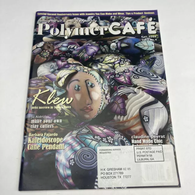 Revista de arte y artesanía de arcilla de polímero Polymer Cafe otoño 2004 Vol 2 No 4