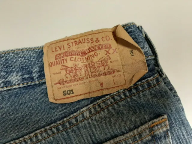 LEVIS 501. Jeans, ORIGINAL Unisex. Vintage anni 80. Ricondizionato trattato. 3