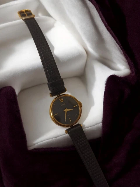 Montre Femme Vintage Kessaris - Pile Neuve - Cadran Ivoire Et Noir - 42mm