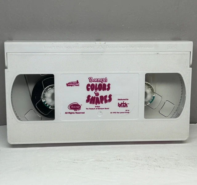 BARNEY & FRIENDS Colors & Shapes VHS Video Tape Only Treasure of