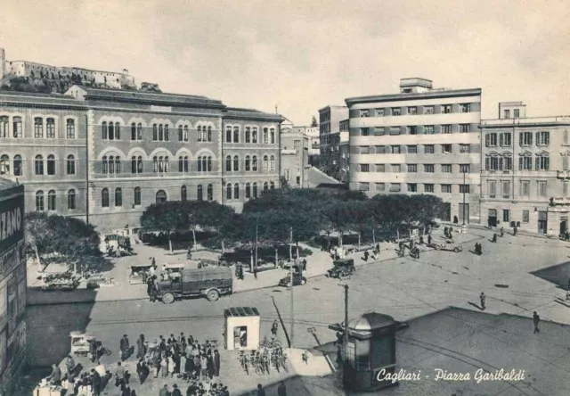 Cartolina Sardegna Cagliari Piazza Garibaldi