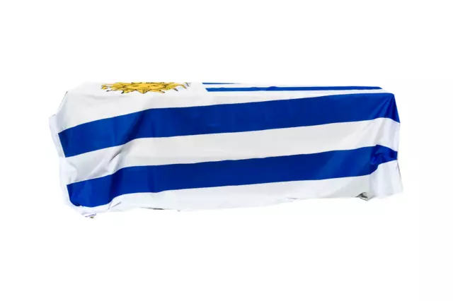 Cortina con ataúd bandera de Uruguay - envío rápido 2