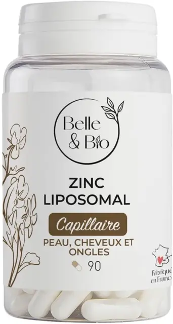 BELLE ET BIO - Zinc Liposomal - Fabriqué En France -Cheveux Et Ongles - 120 Gélu 2