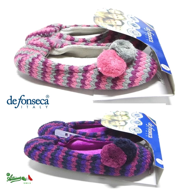 OFFERTA DEFONSECA ciabatte pantofole donna chiuse invernali ballerine URBINO