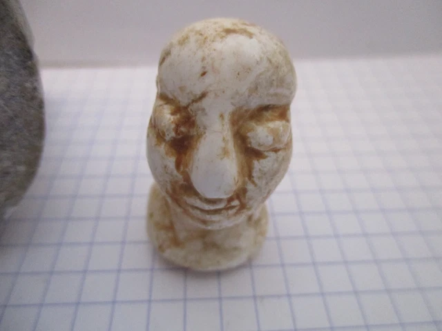 AUTHENTIQUE RARE Statuette Princesse  BACTRIANE en pierre - 3e millénaire avt JC 11