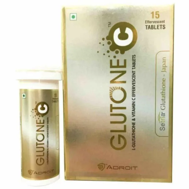 Glutone L-Glutathion 500 mg mit Vitamin C 60 mg Brausetabletten 15...