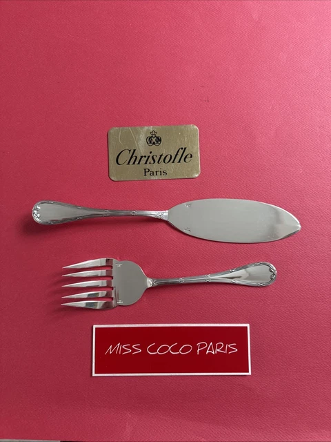 Christofle modèle Rubans, 12 couverts à poisson, 24 pièces