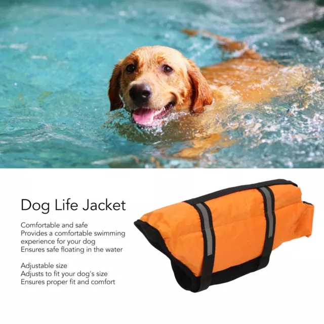 High Flotation Pet Life Vest High Visibility for Swimming and Boating Dogs Vest