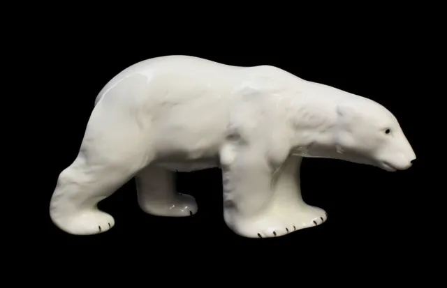 9942222 Wagner&apel Porcelain Figurine Polar Bear Running 6x12cm
