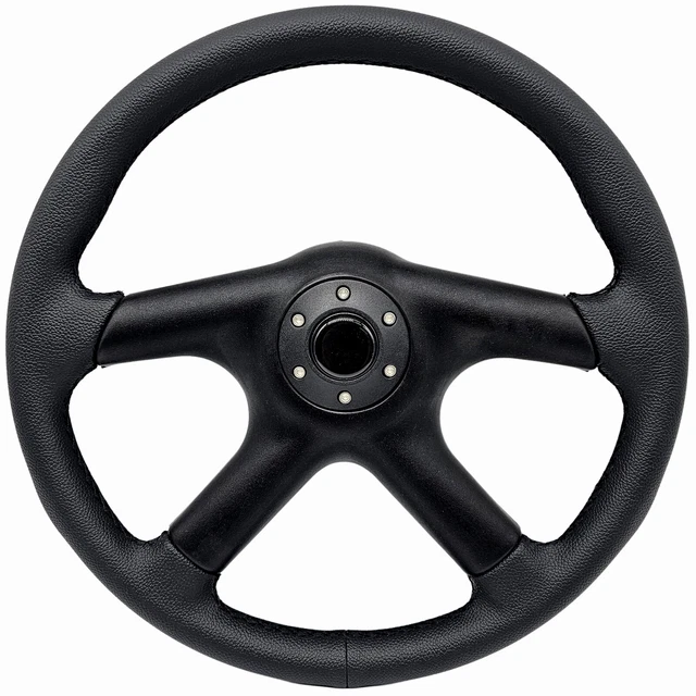 BRAND NEW 4 SPOKE LEATHER STEERING WHEEL, for HOLDEN NISSAN FORD DRIFT DRAG