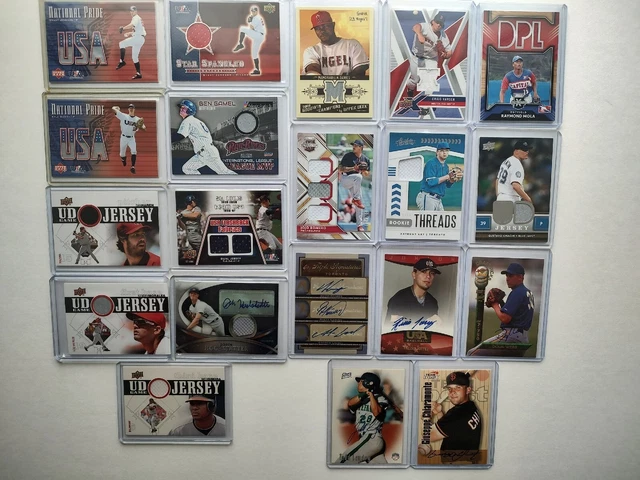 20 Auto and Jersey Card Lot Howie Kendrick, Brett Lawrie, Dan Haren, and more