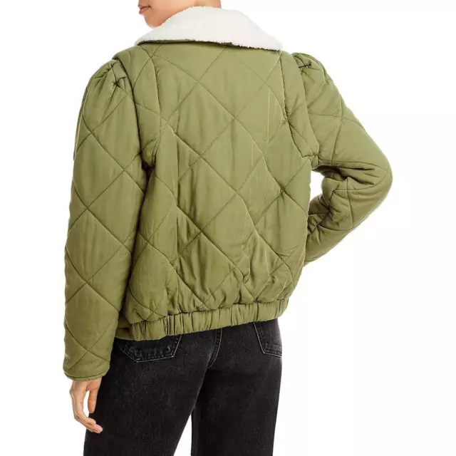 [BLANKNYC] Womens Faux Fur Trim Quilted Puffer Jacket Coat BHFO 7706 3