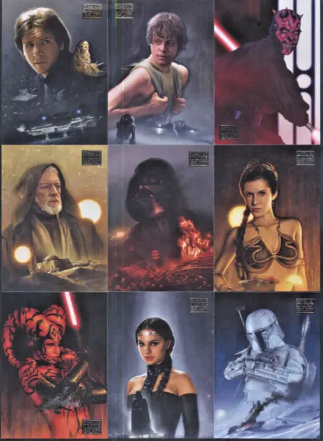 Star Wars - Galaxy Series 7 - Complete 90 Card Set - Topps 2012 - NM