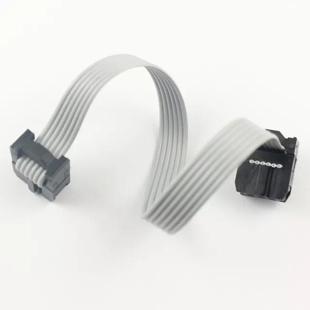 5Pcs 2.54mm Pitch 2x3 Pin 6 Pin 6 Wire Extension IDC Flat Ribbon Cable L= 15CM