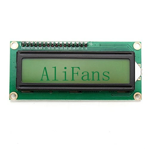 IIC/I2C/TWI/SP​​I Serial Interface 1602 16X2 Character LCD Module Display Yellow