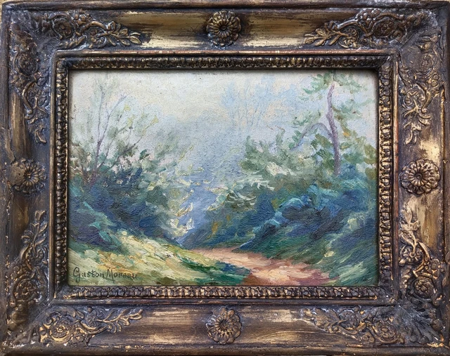 Tableau à L'huile Paysage De Rivière Par Gaston Laborde (1892-1965) - Normandie
