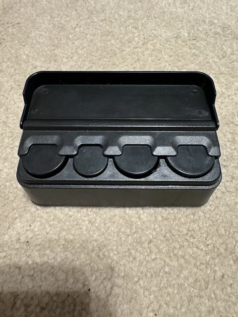 Four Coin separator And Money Storage Device Black (Coins Not Included)
