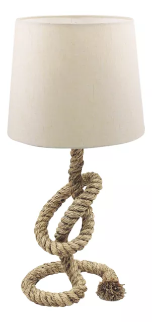 Taulampe mit Schirm Schirmlampe Tauwerk Ø=28cm Sea4You maritime Deko