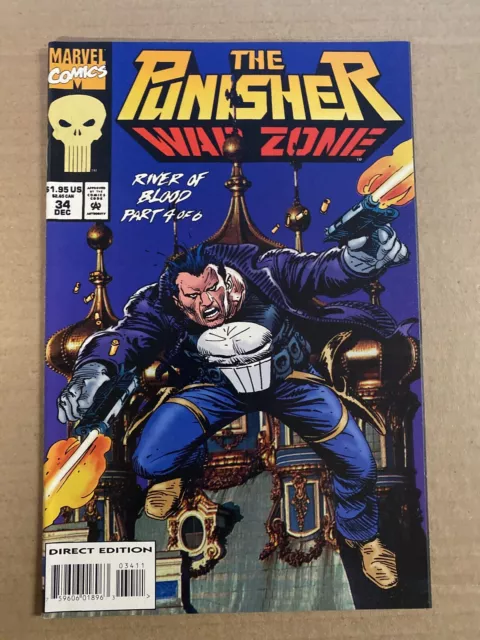 Punisher War Zone #34 First Print Marvel Comics (1994) River Of Blood