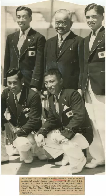 Japan Olympic sport team antique 1932 photo