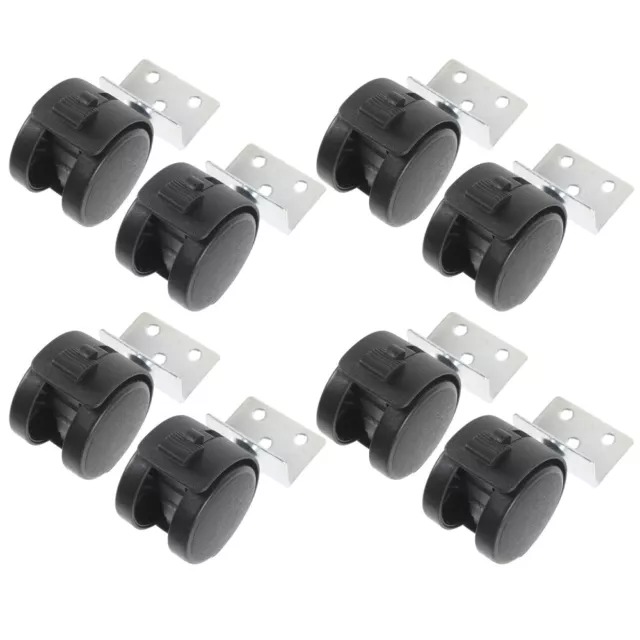 8 Pcs Desk Chair Wheels Replacement Roller for Office Flower Stand Cart