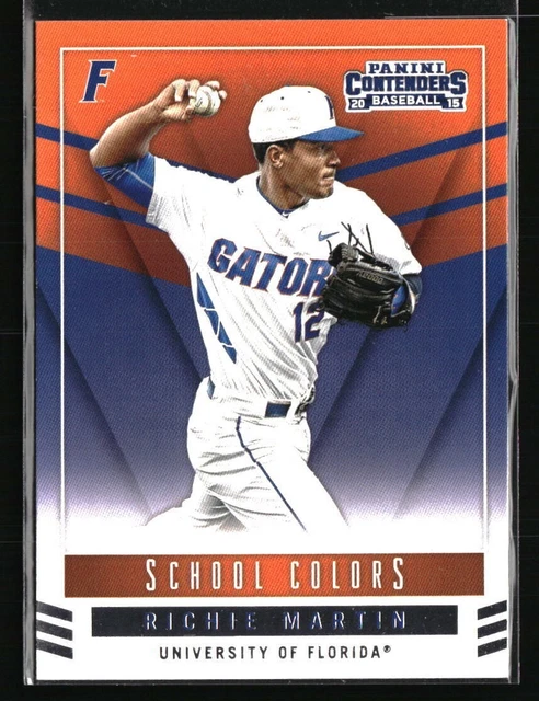 2015 Panini Contenders Richie Martin School Colors Card #11 Florida Athletics A3