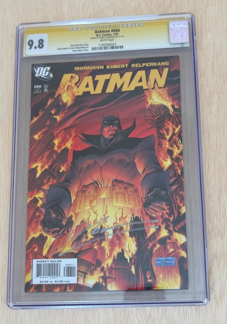 Batman 666 cgc 9.8 ss signed Morrison 1st Damian as Batman & 1st Professor Pyg