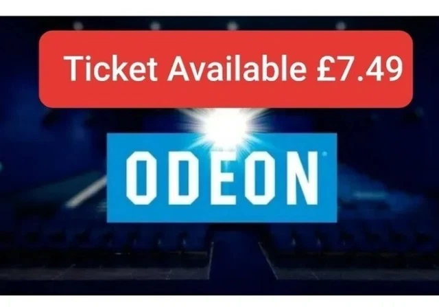 Odeon cinema ticket 99p No Reserve Recliner Seat Upgrade Free(read description)