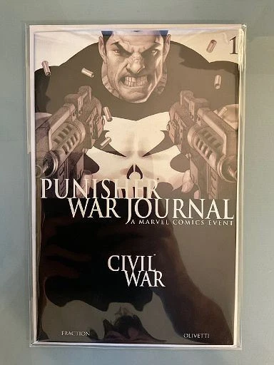 Punisher War Journal(vol. 2) #1 - Black & White Variant - Marvel Comics - Combin