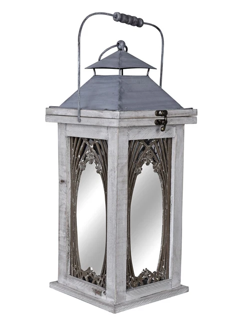 Garden Lantern Country Style Garden Light Shabby Chic Candle Lantern Wood