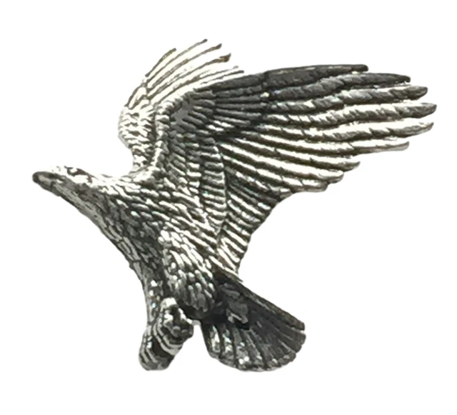 Águila Hecho a Mano De Peltre Inglés Pin de Solapa