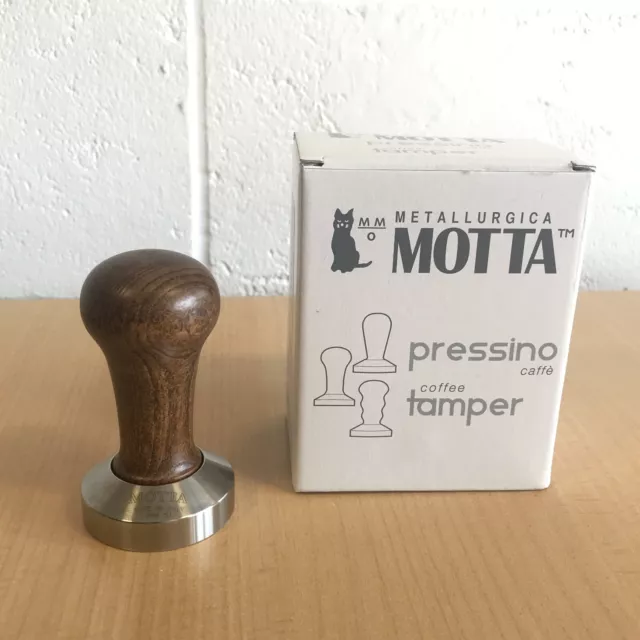 Motta ø 51mm La Pavoni Post 2000 Brown Wooden Coffee Tamper  - Made In Italy