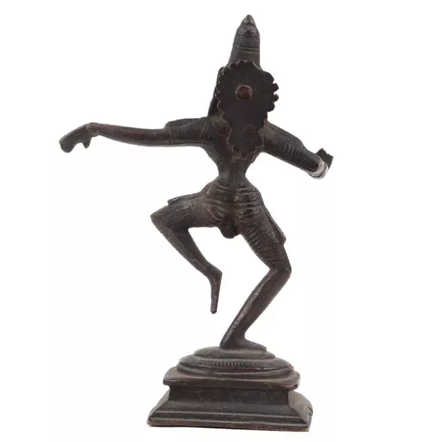 Hecho a Mano Latón Lord Shiva Estatua En Bailando Pose Estatuilla De Para Hogar 3