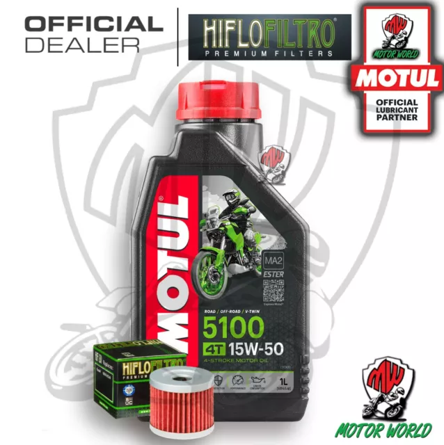 KIT TAGLIANDO 1 LT OLIO MOTUL 5100 15W50 FILTRO Suzuki UH 200 Burgman 2011 2012