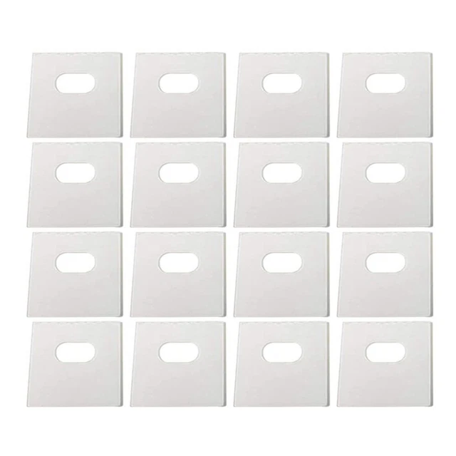60 un. pestañas de reparación de intermitentes vertical transparente Tabs Blind Fixer para