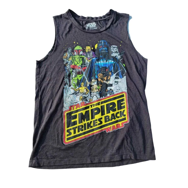 Star Wars The Empire Strikes Back Tank Top T-Shirt Siz M Black Graphic Fifth Sun