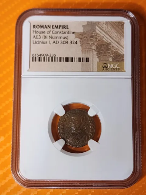 Roman Empire House of Constantine (BI Nummus) Licinius, AD 308-324 NGC