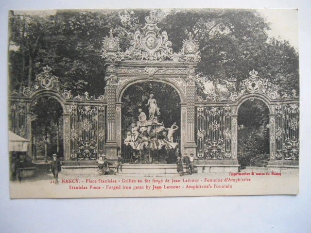CPA "Nancy - Grille en fer forgé de Jean Lamour - Fontaine d'Amphitrite"