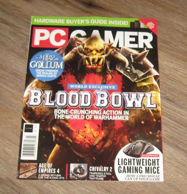 PC Gamer #345 magazine July 2021 Blood Bowl GOLLUM Lord of the Rings