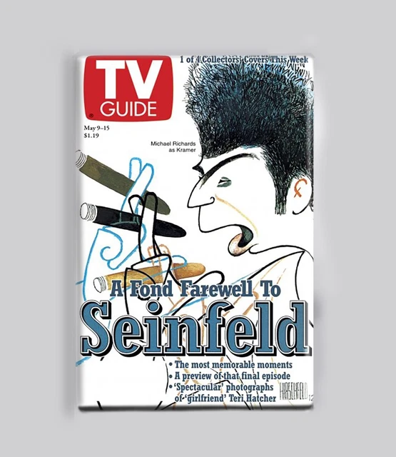 SEINFELD CARICATURE 4 of 4 - KRAMER / TV GUIDE - 2"x3" POSTER MAGNET retro 90s SEINFELD CARICATURE 4 of 4 - KRAMER / TV GUIDE - 2"x3" POSTER MAGNET retro 90s