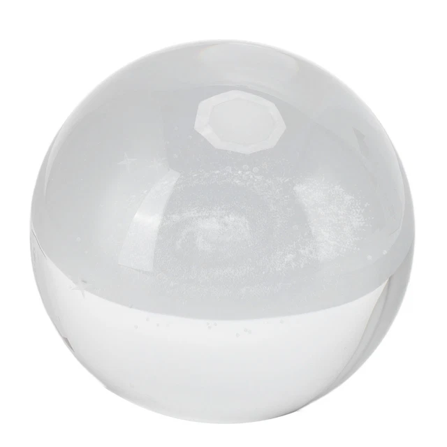 3D Crystal Ball Carving USB Interface Wired Crystal Ball Night Light With Base