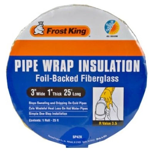 Frost King Pipe Wrap 25 ' L X 3 " W X 1 " D
