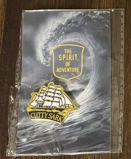 CUTTY SARK SCOTCH Enamel PIN Pinback Whisky NEW 1” Ship Boat Metal