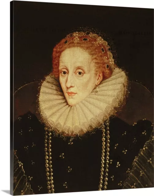 Portrait of Queen Elizabeth I Canvas Wall Art Print,  Home Decor