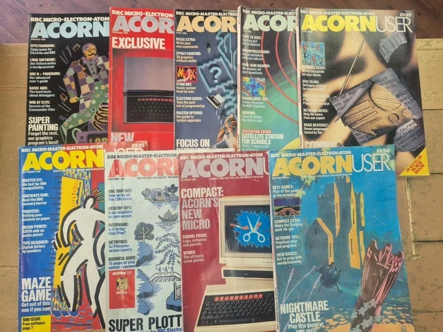 9X VINTAGE BBC Acorn User Magazines 1986 £32.95 - PicClick UK