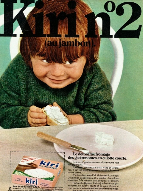 PUBLICITÉ ADVERTISING 0222 1969 fromage Kiri n°2 jambon gastronome
