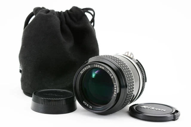 Nikon Ai Nikkor 105mm F/2.5 Téléphoto Mf Objectif Montage F De Japon [ EXC+ 5]