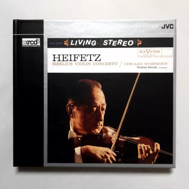 SIBELIUS VIOLIN CONCERTO Jascha Heifetz Walter Hendl XRCD CD 2002 JVC ...